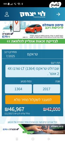 מודעת רכב שברולט טראקס