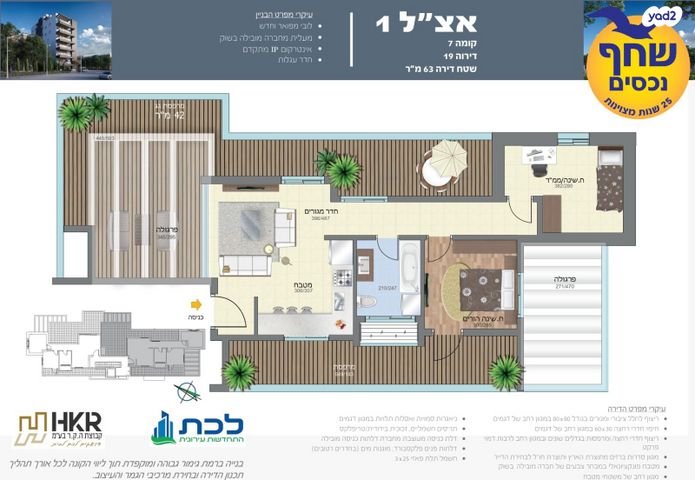 גג/ פנטהאוז, אצ"ל, עין גנים, פתח תקווה