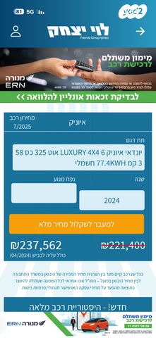 מודעת רכב יונדאי איוניק 6