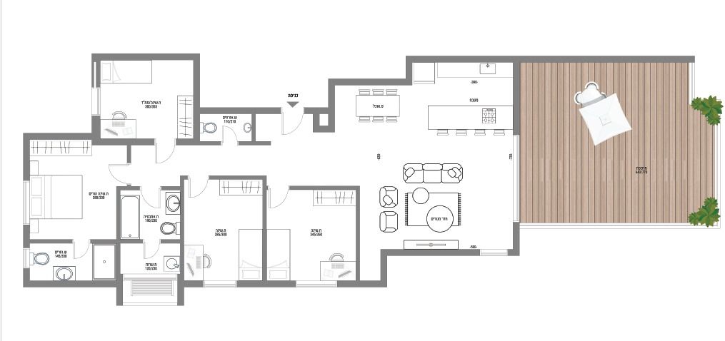 גג/ פנטהאוז, שדרות בן אב"י 77, מרכז העיר דרום, נתניה