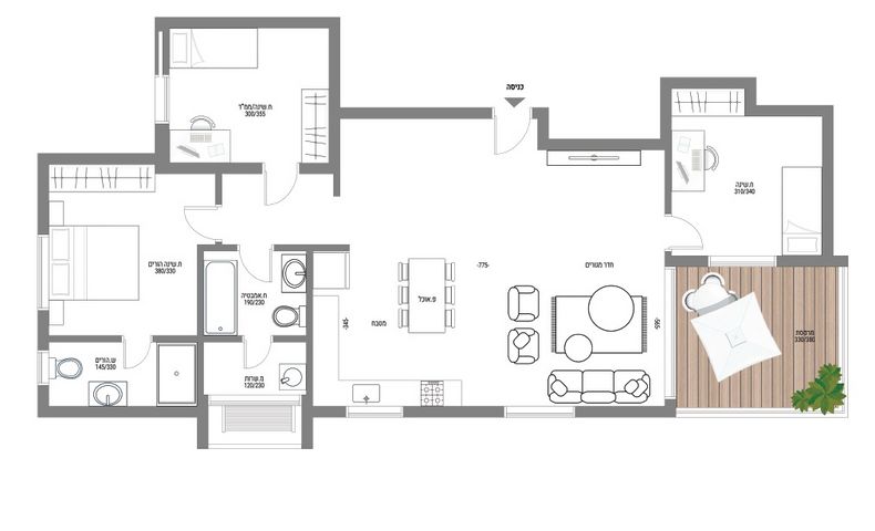 דירה, שדרות בן אב"י 77, מרכז העיר דרום, נתניה