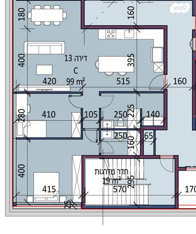 דירה, רציף פנחס מרגולין 51, בת גלים, חיפה