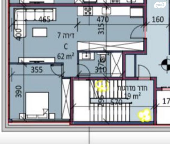 דירה, רציף פנחס מרגולין, בת גלים, חיפה