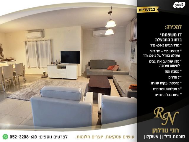 דו משפחתי, אפרידר, אשקלון