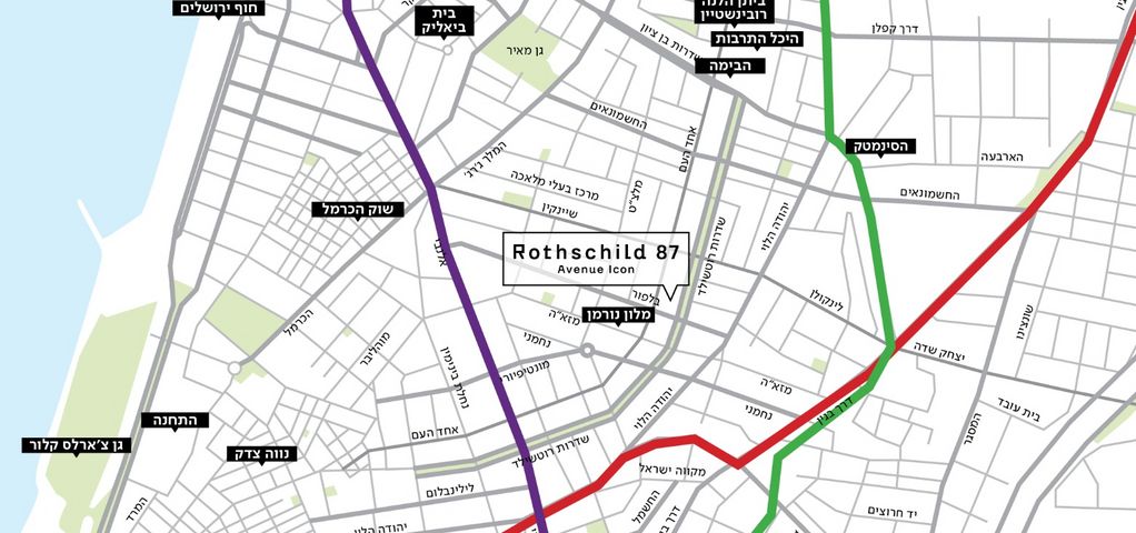 דירת גן, שדרות רוטשילד 87, לב תל אביב, לב העיר צפון, תל אביב יפו