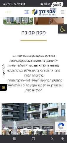 דירה, ירושלים 58, לב העיר, בת ים