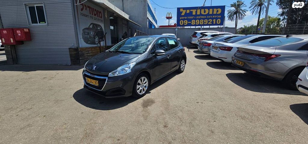 מודעת רכב פיג'ו 208