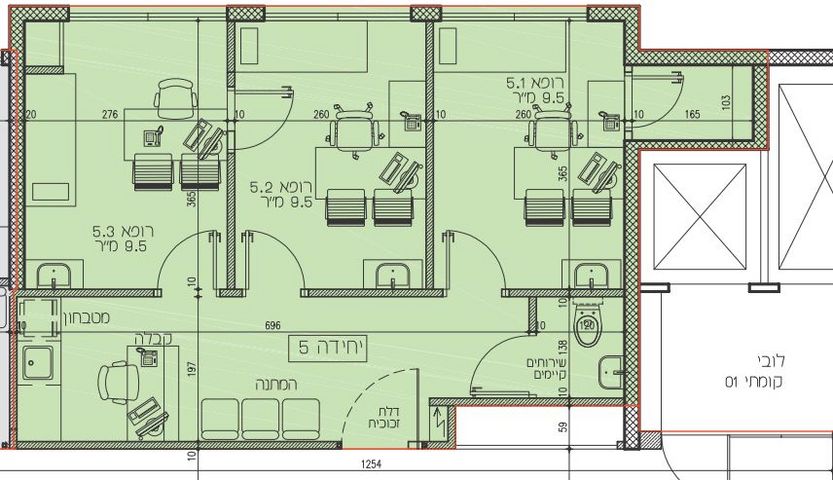 קליניקות, שפרינצק 3, גני שרונה, קרית הממשלה, תל אביב יפו