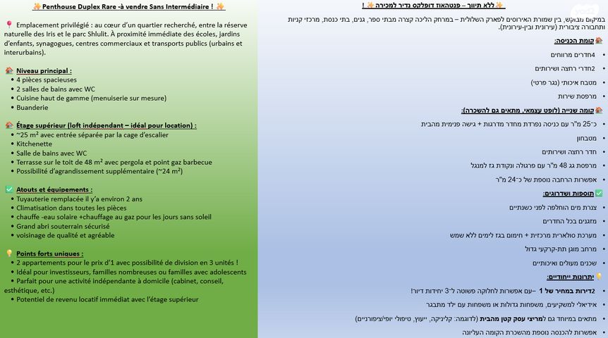 גג/ פנטהאוז, אירוס הארגמן 46, גבעת האירוסים, נתניה