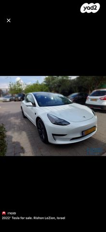מודעת רכב טסלה מודל 3