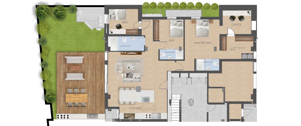 דירת גן, דרך בן צבי 91, קרית שלום, תל אביב יפו