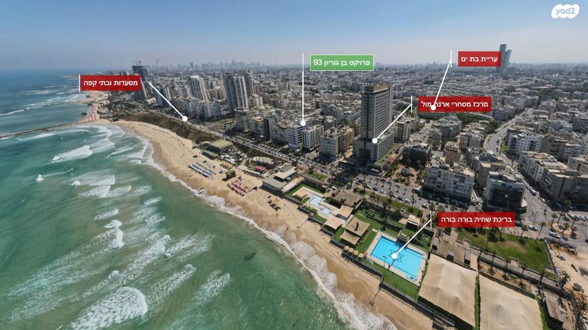 גג/ פנטהאוז, דרך בן גוריון 93, דרום מערב ותיק, בת ים