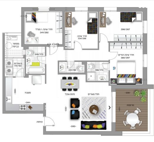 דירה, דגן 13, צריפין החדשה, באר יעקב