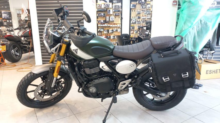 מודעת רכב טריומף Scrambler 400 X