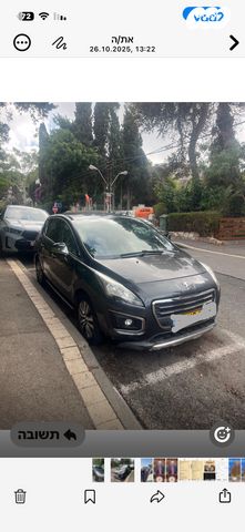 מודעת רכב פיג'ו 3008
