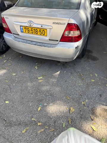מודעת רכב טויוטה קורולה