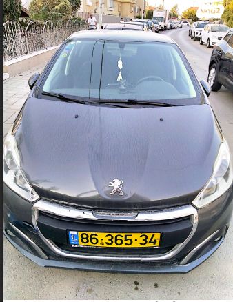 מודעת רכב פיג'ו 208