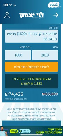 מודעת רכב יונדאי איוניק