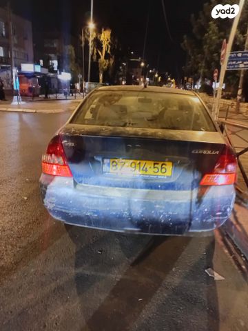 מודעת רכב טויוטה קורולה