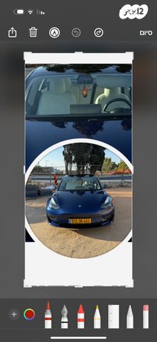 מודעת רכב טסלה מודל 3