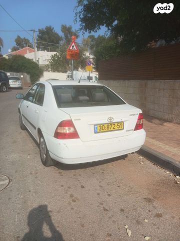 מודעת רכב טויוטה קורולה