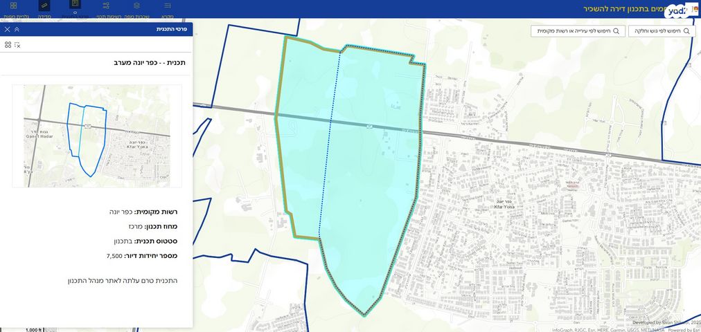 מגרשים, גולני 1, שאר העיר, כפר יונה