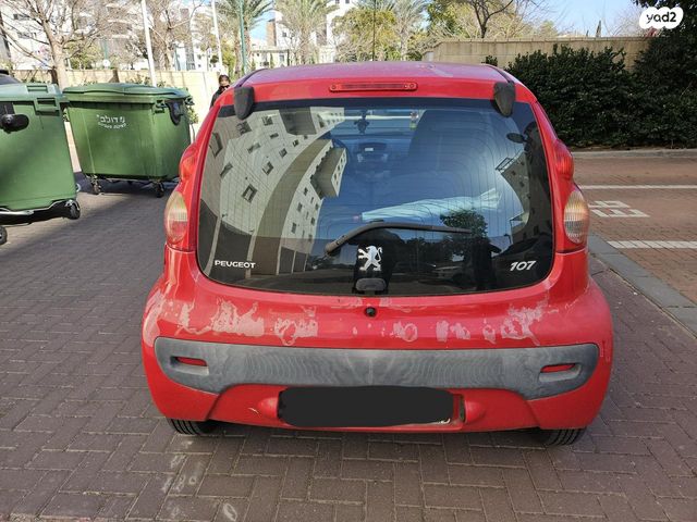 מודעת רכב פיג'ו 107