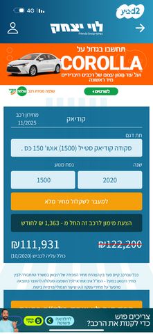 מודעת רכב סקודה קודיאק