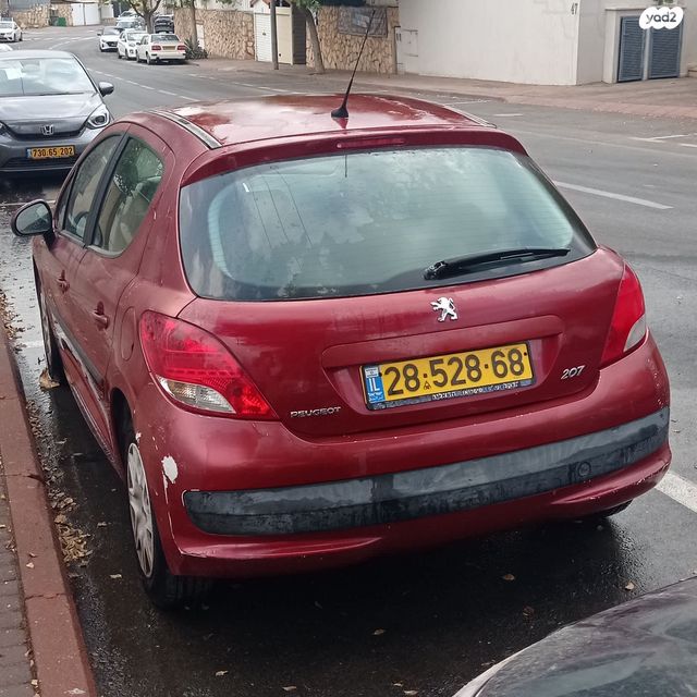 מודעת רכב פיג'ו 207