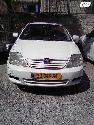 מודעת רכב טויוטה קורולה