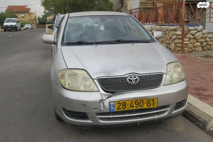 מודעת רכב טויוטה קורולה