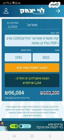 מודעת רכב קיה ספורטז'