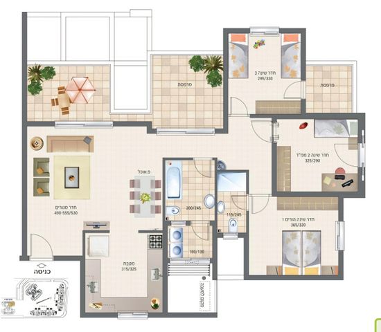 דירה, א.ד. גורדון 6, אלישיב, לוד