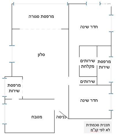 דירה, התיכון 26, נווה שאנן, חיפה