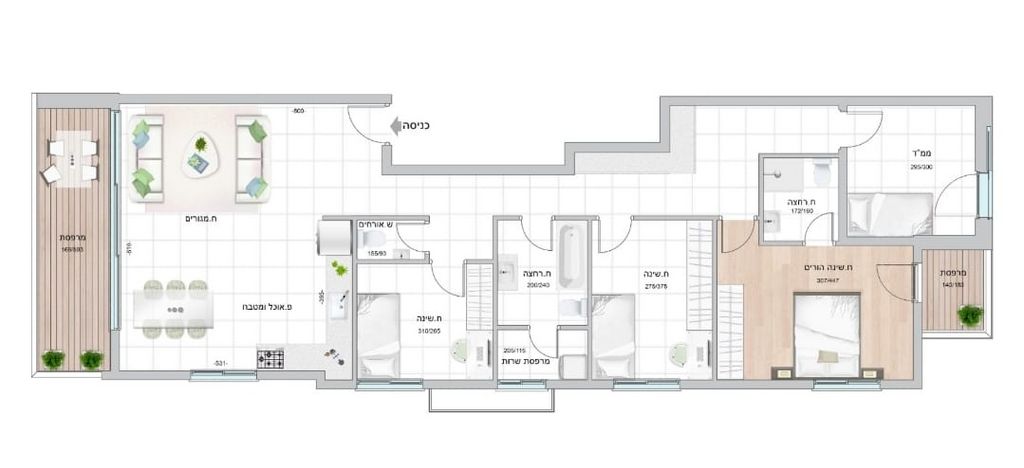 דירה, ביאליק, מרכז דרום, רעננה