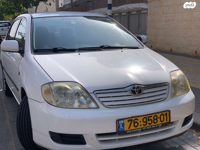 מודעת רכב טויוטה קורולה