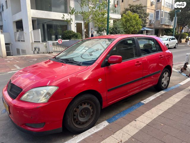 מודעת רכב טויוטה קורולה