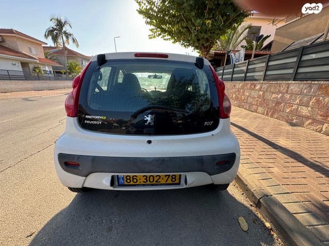 מודעת רכב פיג'ו 107