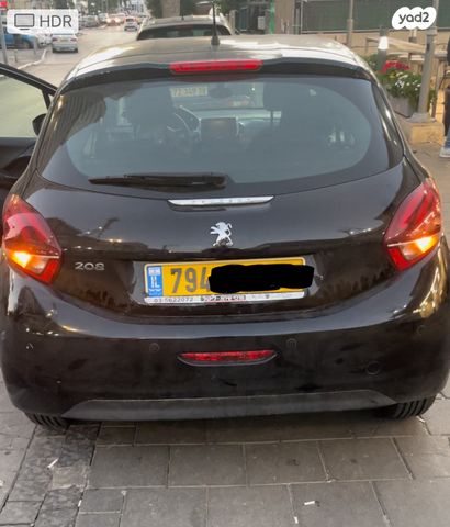 מודעת רכב פיג'ו 208