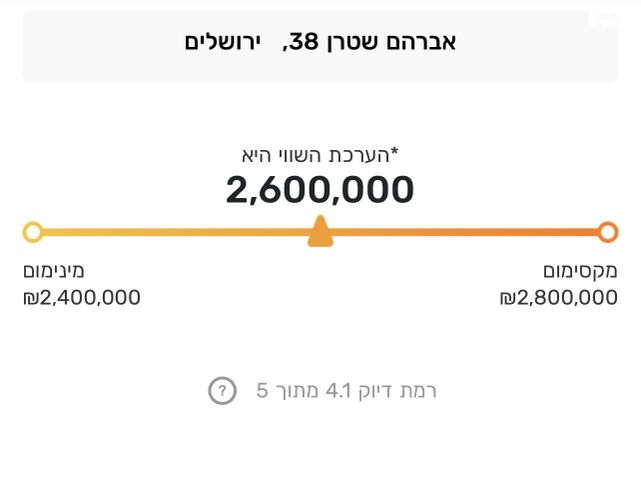 דירה, אברהם שטרן 38, קרית היובל, ירושלים