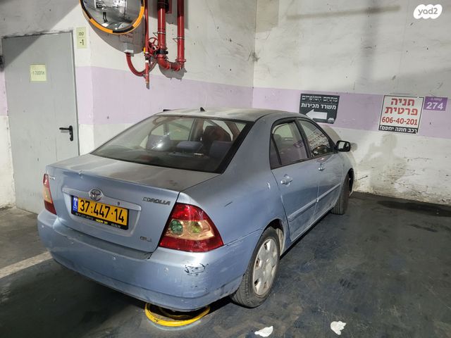 מודעת רכב טויוטה קורולה