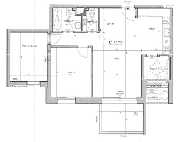 דירה, ענת גוב 1, צומת סביון, קרית אונו