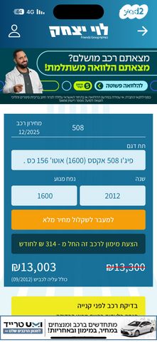 פיג'ו 508