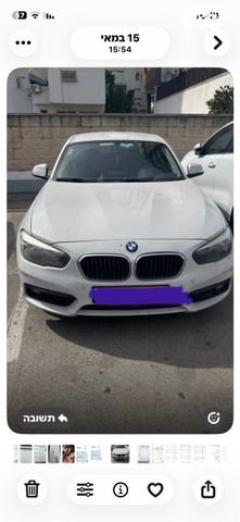 מודעת רכב ב מ וו סדרה 1