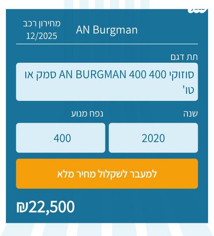 סוזוקי בורגמן 400