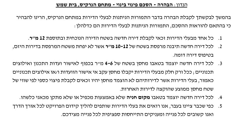 דירה, הנרקיס 1, גבעת שרת, בית שמש