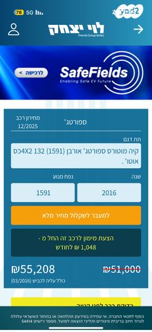 מודעת רכב קיה ספורטז'