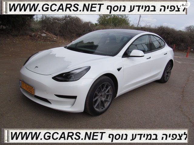 מודעת רכב טסלה מודל 3