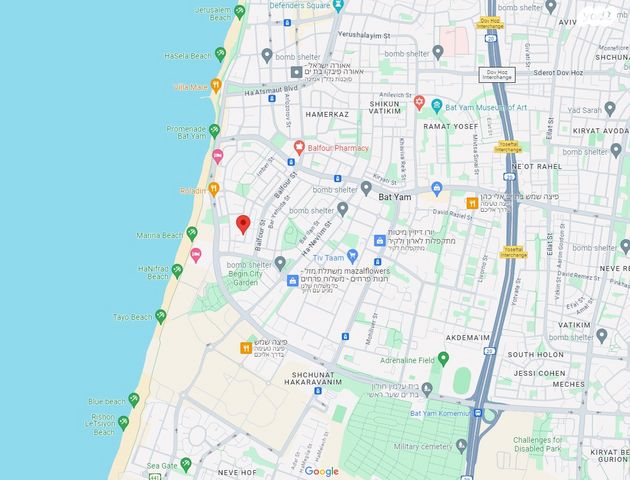 גג/ פנטהאוז, השר שפירא 44, בת ים