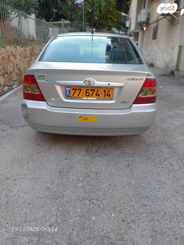 מודעת רכב טויוטה קורולה
